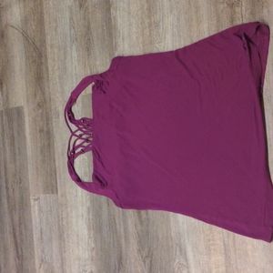 Purple Candies top with beaded/woven back